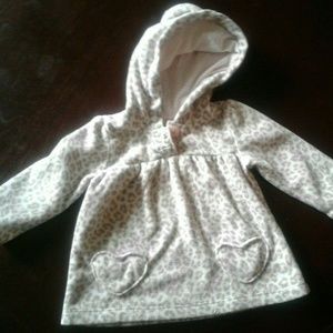 Carters Baby Girl 12 Month Fleece Pullover Hooded